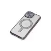 iPhone 13 Kılıf Joke Simli Magneticsafe Kılıf - Derin Mor