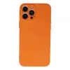 iPhone 13 Pro Kılıf Nano içi Kadife Silikon - Turuncu