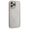 iPhone 13 Pro Kılıf Room Magneticsafe Silikon - Pudra