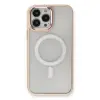 iPhone 13 Pro Kılıf Room Magneticsafe Silikon - Pudra