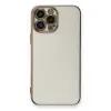 iPhone 13 Pro Kılıf Volet Silikon - Beyaz
