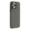 iPhone 13 Pro Max Kılıf Anka PC Sert Metal Kapak - Siyah