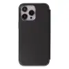 iPhone 13 Pro Max Kılıf Dolpin Kapaklı - Siyah
