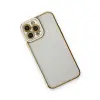 iPhone 13 Pro Max Kılıf Liva Lens Silikon - Beyaz