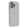 iPhone 13 Pro Max Kılıf Luko Lens Silikon - Gümüş