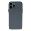 iPhone 13 Pro Max Kılıf Nano içi Kadife Silikon - Gri