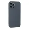 iPhone 13 Pro Max Kılıf Nano içi Kadife Silikon - Gri