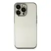 iPhone 13 Pro Max Kılıf Razer Lensli Silikon - Gümüş