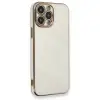 iPhone 13 Pro Max Kılıf Volet Silikon - Beyaz