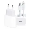 iPhone 14 13 12 11 8 Plus 7 Uyumlu 20W PD Hızlı Şarj Seti