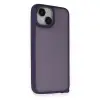 iPhone 14 Kılıf Elegant Kapak - Derin Mor
