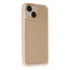 iPhone 14 Kılıf Elegant Kapak - Pudra