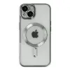 iPhone 14 Kılıf Kross Magneticsafe Kapak - Gümüş