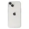 iPhone 14 Kılıf Luko Lens Silikon - Gümüş