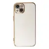 iPhone 14 Kılıf Volet Silikon - Beyaz