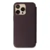 iPhone 14 Pro Kılıf Dolpin Kapaklı - Derin Mor