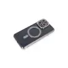 iPhone 14 Pro Kılıf Joke Simli Magneticsafe Kılıf - Gri