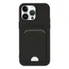 iPhone 14 Pro Kılıf Kelvin Kartvizitli Silikon - Siyah
