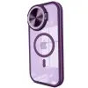 iPhone 14 Pro Max Kılıf Teleskop Lens Magsafe Silikon Kapak - Derin Mor