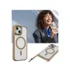 iPhone 15 Kılıf Enka Magsafe Silikon Kılıf - Desert