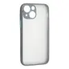 iPhone 15 Plus Kılıf Montreal Silikon Kapak - Gri