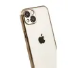 iPhone 15 Razer Lensli Silikon - Çöl Titanyum