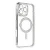 iPhone 16 Pro Kılıf Joke Simli Magneticsafe Kılıf - Gümüş