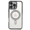 iPhone 16 Pro Max Kılıf Joke Simli Magneticsafe Kılıf - Gri