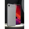 iPhone 16E Kılıf Auto Focus Karbon Kapak - Gri