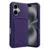 iPhone 17 Kelvin Kartvizitli Silikon - Derin Mor