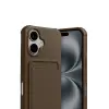 iPhone 17 Kelvin Kartvizitli Silikon - Kahverengi