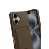iPhone 17 Kelvin Kartvizitli Silikon - Kahverengi