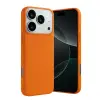 iPhone 17 Pro Max Nano içi Kadife Silikon - Turuncu
