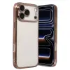 iPhone 17 Pro Max Razer Lensli Silikon - Çöl Titanyum
