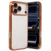 iPhone 17 Pro Max Razer Lensli Silikon - Turuncu
