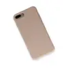iPhone 7 Plus Kılıf Nano içi Kadife Silikon - Pudra
