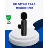 iPhone İçin Çift Mikrofonlu Telsiz Yaka Mikrofonu 360 Derece HD Ses