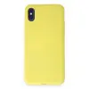 iPhone X Kılıf First Silikon - Sarı