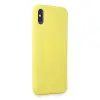 iPhone X Kılıf First Silikon - Sarı
