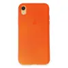 iPhone XR Kılıf First Silikon - Parlak Turuncu