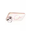 Joko Apple iPhone 14 Remim Lensli Magsafe Standlı Kapak - Pembe
