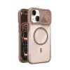 Joko Apple iPhone 14 Zinko Magsafe Kapak - Çöl Titanyum