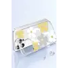 Joko Apple iPhone 15 Pro Max Floral Magsafe Kapak - Beyaz