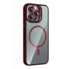Joko Apple iPhone 15 Pro Max Remim Lensli Magsafe Standlı Kapak - Bordo