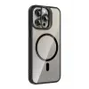 Joko Apple iPhone 15 Pro Max Remim Lensli Magsafe Standlı Kapak - Siyah
