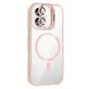 Joko Apple iPhone 16 Plus Remim Lensli Magsafe Standlı Kapak - Pembe