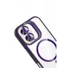 Joko Apple iPhone 16 Remim Lensli Magsafe Standlı Kapak - Derin Mor