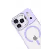 Joko Apple iPhone 17 Pro Max Remim Lensli Magsafe Standlı Kapak - Lila