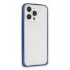 Joko Apple iPhone 15 Pro Max Metal Bumper Mat Kapak - Lacivert