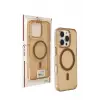 Joko iPhone 16 Pro Max Gleam PC Sert Magsafe Kılıf - Şeffaf-Gold